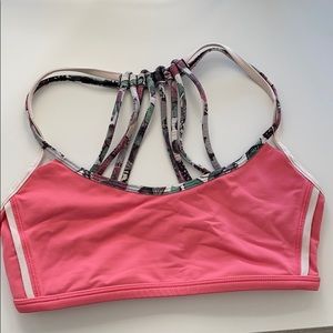 Lululemon | Pink Strappy Sports Bra